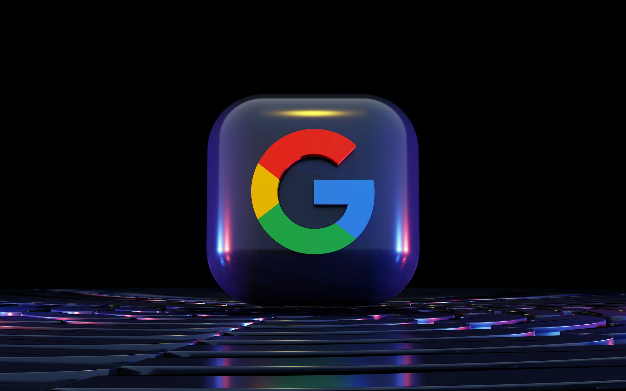 a-close-up-of-a-computer-keyboard-with-a-google-logo-on-it.jpg a close up of a computer keyboard with a google logo on it